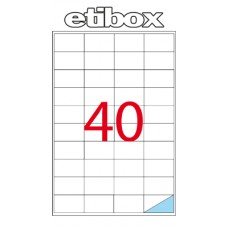 ETICHETTE ADESIVE ETIBOX SU FOGLIO A4 (Etichette