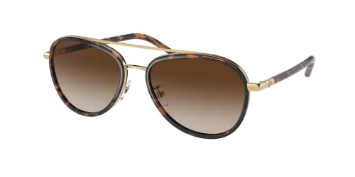 Tory Burch TY6089 Aviator Sunglasses for Women +BUNDLE with ACCESSORY EYEWEAR KIT