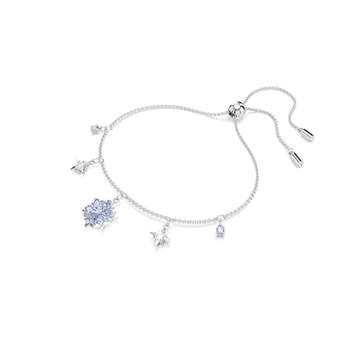 Swarovski Magic bracelet, Snowflake, Blue, Rhodium finish2