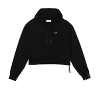 Lacoste Women's Active Loose Fit Hoodie, Black, 44