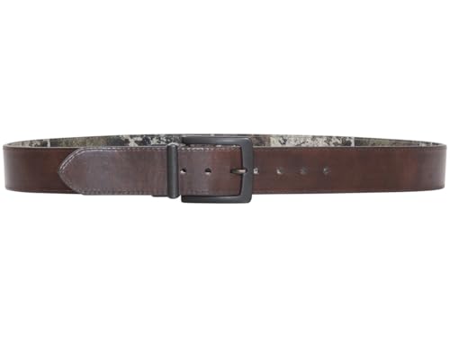 Men's Belt Reversible Western Canvas Strata/Brown Sz: 363