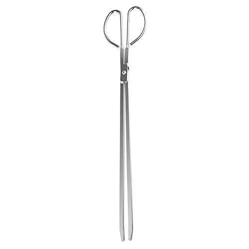 UPTALY 21 inch Extra Long Scissor Tong, Stainless Steel Garbage Clips with Long Handle, Large Sized Rubbish Picker, Thicken Firewood Clamp, Extended Charcoal Pick Up Tools