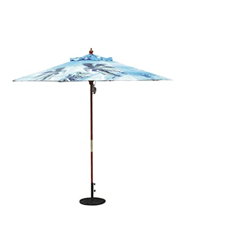 Generic 9' Palm Tree Umbrella with Alloy Steel Connector, Easy to Assemble, 8 Hardwood Durable Ribs...