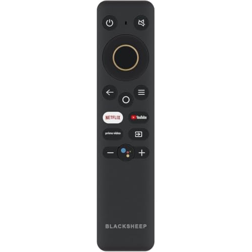 Image of BLACKSHEEP Original Replacement TV Remote Control Compatible with Realme Smart TV - Android LED /OLED /QLED Television, Non-Voice Remote with Hot Keys