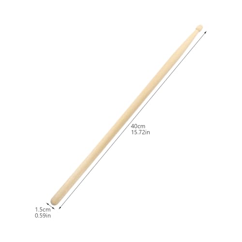 4 pares de baquetas de batería de arce tamaño 5A beige miniatura 2