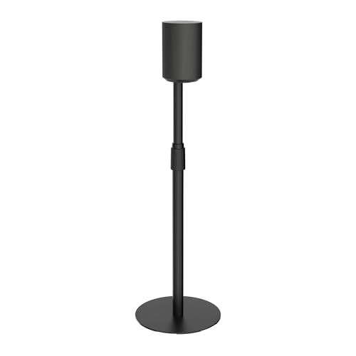 PEGZONE Höhenverstellbare Lautsprecherständer kompatibel mit SONOS Era 300 und Era 100 Speaker Stand bis zu 106 cm mit Kabelmanagement Boxenständer 5kg Tragkraft Schwarz
