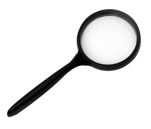 Image of Magicwand 75 mm High Precision ABS Plastic Magnifying Glass for Reading Maps,Globes,etc【Black】【Pack of 1】