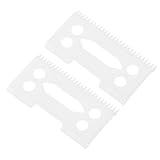 LALADEFIEE 2個 陶瓷製ヘアクリッパー替刃 精密交換用トリマーブレード 理美容師用簡単装着 小型持ち運び便利