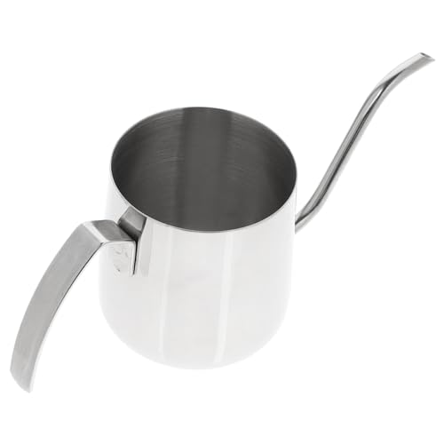 Garneck Hanging Ear Coffee Pot Coffee Pot with Scale Mini Teapot Stainless Tea Kettle Gooseneck Spout Coffee Gooseneck Water Kettle Coffee Kettle Pour 304 Stainless Steel Silver