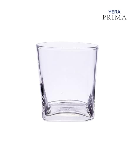 Image of Yera Prima Oak Whisky /Scotch /Water Glasses- 295 ml Each -Set of 2 pcs Tumblers Lead-Free Whiskey Glasses for Scotch Bourbon Cognac Brandy Cocktail Whiskey