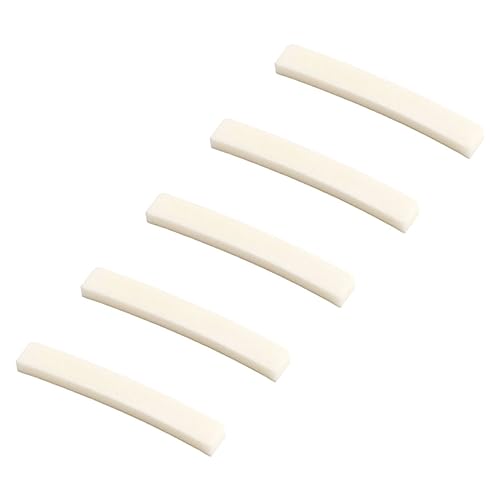 VICASKY Bone Nut Saddle for Guitar 5pcs Guitar Nuts Replacement for Musicians Acoustic Electric