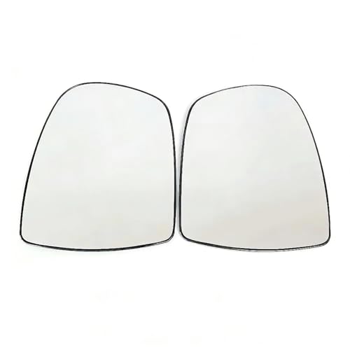 Verre de rétroviseur convexe chauffant voiture angle réglable pair