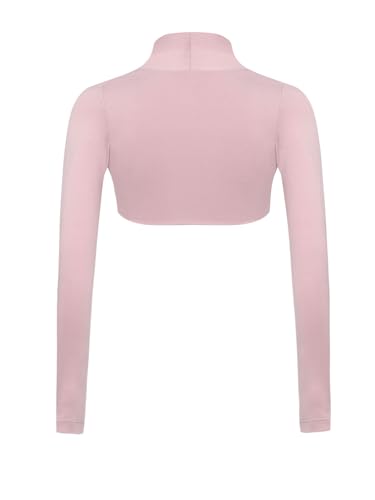 Girls Ballet Dance Open Front Wrap Top Long Sleeve Bolero Shrug Crop Cardigan Leotard Dress Cover Up2