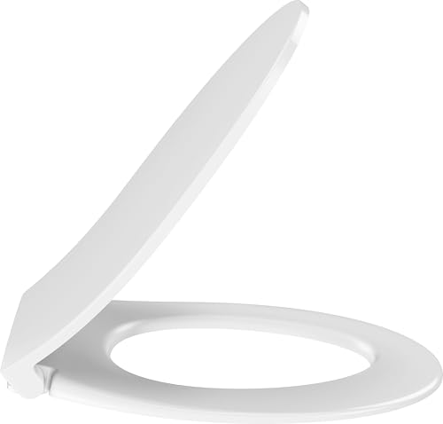 Jacob Delafon - Abattant WC Extra-Plat PATIO à Descente Progressive - Compatible Cuvette Patio sans bride/Gaspard/Camille - 44,5x36,7x6,2 cm - Finition Blanc...