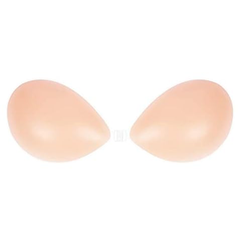RUGUOA Strapless Push Up Bra Women Invisible Adhesive Deep V Bras Padded Silicone Lift Clear Back Sticky Bra for Backless Dresses Cover