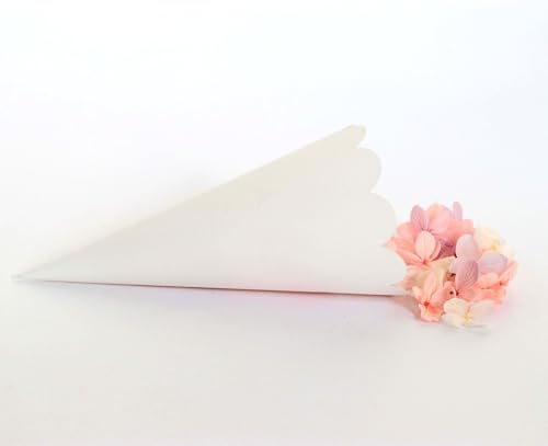 Cônes roses fleuris faciles à assembler pour décorations de mariage créatives - 7