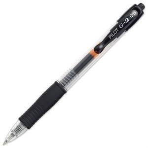 Bolígrafo Pilot G2 Retráctil Gel Negro Extra Fino x6