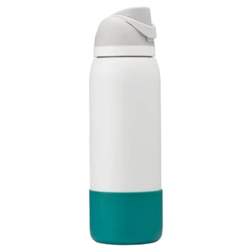 Image of Owala Silicone Boot Accessory for Stainless Steel Water Bottles, Anti-Slip Dent Protective Sleeve, Protects Owala FreeSip, Bright Pink, Made for Owala 40 Oz Water Bottle
