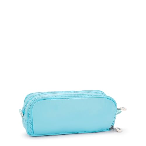 Image of Kipling Gitroy Metallic Pencil Case Sea Blue Met