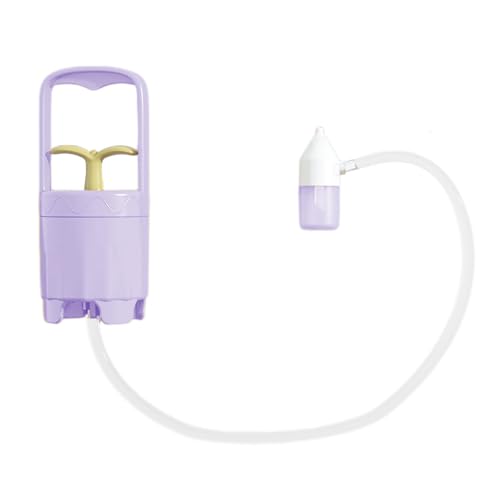 Aspirador nasal de dibujos animados con bomba - Aspirador nasal antireflujo para niños y niñas | Aspirador nasal portátil de punta blanda para bebés y niños pequeños | Limpieza nasal segura y efectiva