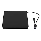 SOLUSTRE Externes Audio Wiedergabe und mit Datenübertragung Highspeed Video USB Typ c DVD Tragbarer Cd/DVD aus Kunststoff und Metall für Laptop Desktop