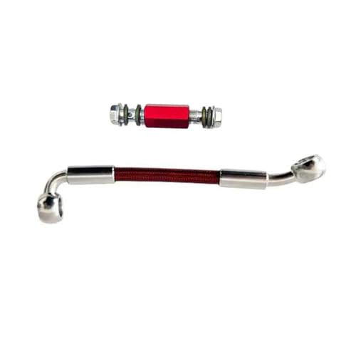 Flexible frein hydraulique moto 180cm avec raccord M10 AN3 adaptateur 2 voies