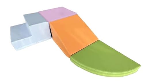 GarveeHome 4-Piece Soft Foam Climbing Blocks for Toddlers, Soft Play Climbing for Toddlers, Play Set for Crawling, Sliding and Indoor Active Play