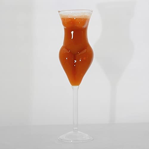 Lot De 2 Verres à Vin Fantaisie Corps De Femme 200ml - Verres à Cocktail Original