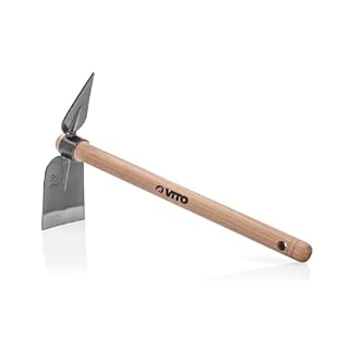 VITO serfouette double forgée, manche hêtre 40 cm