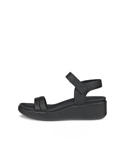 ECCO Damen Flowt Wedge LX Heeled Sandal Plateau, Black, 38 EU