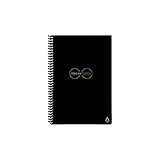 Rocketbook Smart Reusable Notebook - Dot-Grid Eco-Friendly Notebook with 1 Pilot Frixion Pen & 1 Microfiber Cloth Included - Infinity Black Cover, Executive Size (6' x 8.8'), Model Number: EVR-E-K-A