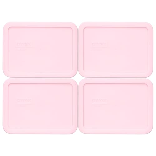 Couvercle de rechange Pyrex 7210-PC rose pour conservation aliments x4