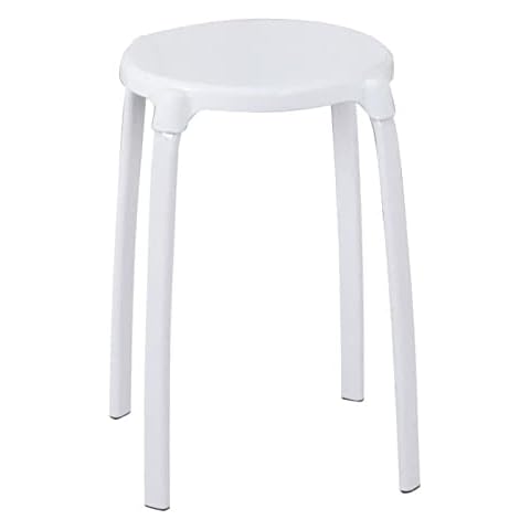 RIDDER Assistent A1050101 Bad-Hocker rund, Rundhocker, Hocker, Eco, weiß Cover
