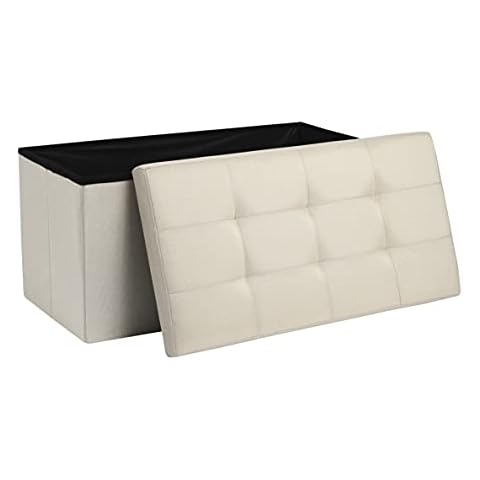 AKA Foldable Storage Ottoman with Lid Cover