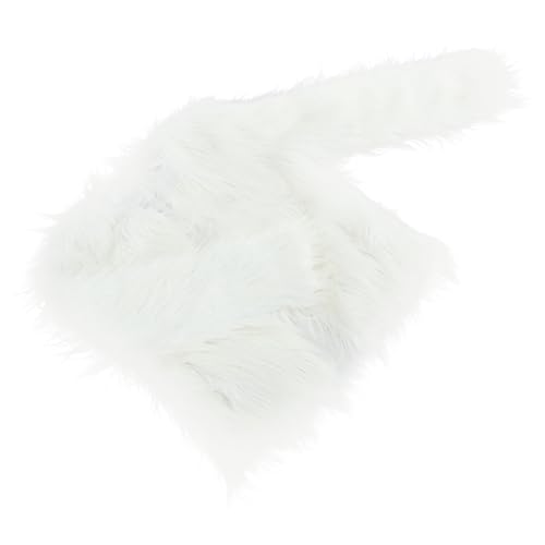 Manteau blanc fausse fourrure LED idéal pour vos sorties en boîte