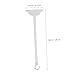 DECORNIJIA 2pcs Sign Light Hanging Pole Tool Iron Rod Hook for Evacuation Signs and Easy to Install for Offices Malls and Garages