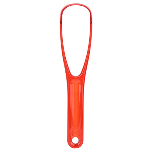 Folany Tongue Brush, Hygiene Portable Tongue Scraper Mouth for Breath,Tongue Scraping Brush Scrubber Tools for Healthy Oral Care Mouth Hygiene(Red)