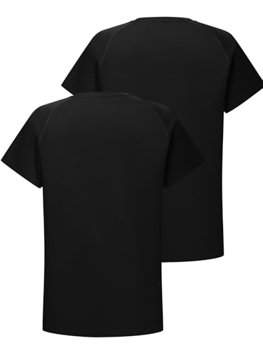 DEVOROPA Toddler to Youth Boys Compression Shirt Short Sleeve Football Basketball Undershirt Kids Athletic Base Layer T-Shirt - Image 4