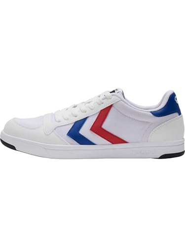 Hummel Stadil Light Canvas, Zapatillas para Unisex adulto, Multicolor (White/Blue/Red), 46 EU