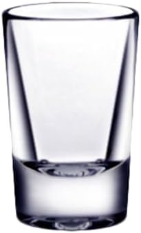 - PLTHSG001CC Shot Glass, 1 oz., 2-1/2"H, Heavy Base, Polycarbonate, Clear, Pack of 24