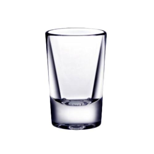 PLTHSG001CC Shot Glass, 1 oz., 2-1/2"H, Heavy Base, Polycarbonate, Clear, Pack of 24