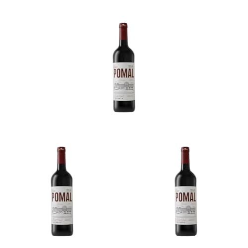VIÑA POMAL Crianza, Vino Tinto DO Rioja, 100 por 100 Tempranillo, 75 cl (Paquete de 3)