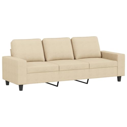 Homgoday 4-TLG. Sofagarnitur Creme Stoff Wohnzimmersofa Sitzsofa Sofa Couch Loungesofa Gästesofa Polstersofa Couchgarnitur Sitzmöbel für Wohnzimmer Büro – Bild 6