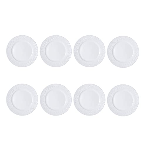 Pfaltzgraff Sylvia 32-Piece White Dinnerware Set, Service for 8, Durable Stoneware Plates, Bowls, and Mugs, Microwave and Dishwasher Safe by Pfaltzgraff - Image 8