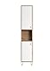 trendteam smart living - Touch - Hochschrank - Artisan Eiche/Weiß - 4 geschlossene und 1 offenes Fach - (BxHxT) 36 x 191 x 29 cm - 2 Einlegeböden - kratzfest