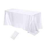 Matériau de haute qualité : Cette nappe rectangulaire est confectionnée en polyester de qualité supérieure, offrant douceur, respirabilité et durabilité, ajoutant une touche de confort à votre dîner ou événement.