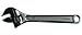 Anchor Brand Adjustable Wrenches, 10 in Long, 1 5/16 in Opening, Chrome Plated