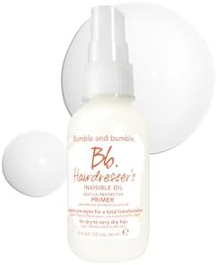 Bumble and bumble.Hairdresser's Invisible Oil Heat/UV Protection Leave-In Conditioner Hair Primer | Hydrating, Anti Frizz, Color Safe | All Hair Types and Textures | With Argan + Coconut Oil