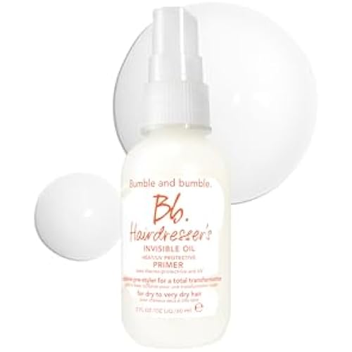 Bumble and bumble. Hairdresser's Invisible Oil Heat/UV Protection Leave-In Conditioner Hair Primer | Hydrating, Anti Frizz, Color Safe | All Hair Types and Textures | With Argan + Coconut Oil
