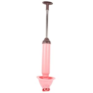 ETHZZLE Toilet Cleaning Tool Hoge Druk Toilet Plunjer Vacuüm Plunjer voor Aanrecht Lucht Afvoer Pomp Sink Plunjer Badkamer Toilet Plunjers Roze Kleur Vacuümpomp Rubber Toegewijd